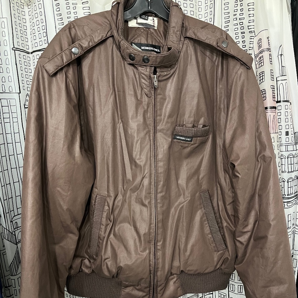 Vintage Members Only moto racer jacket size 42